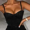 Tanks pour femmes Camis Lmitation Pearl Camisole Femmes Spaghetti STRAP SEXY LOBE COMPROCHE TOP CROCH TOP CLUB CLUB TANT CHIC TOP POUR LADY T230605