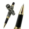 Jinhao Dragon Phoenix Design Caneta Rollerball Metal Escultura Em Relevo Pesado Nobre Cinza Preto Para Escritório Escola Casa