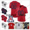 Mit8 Personnalisé Arizona Wildcats 2020 Football Bleu Marine Rouge Blanc # 8 Nick Foles 14 Khalil Tate 21 JJ Taylor Hommes Jeunesse Kid Jersey 4XL