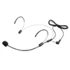 Microfoons Afneembare bekabelde stem Studioluidspreker Dubbele haak Gids Lesgeven Headset Handsfree draagbare microfoon