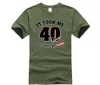 Men's T Shirts Cool Fashion Sell Humor Tees It Took Me 40 Years To Look This Good O Neck Short Sleeve Tee