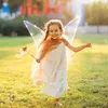 Led Rave Toy Butterfly Fairy Wings för Halloween Cosplay Elf Princess Angel Stage Performance Decoration Party Giver Christmas Costume 230605