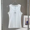 Dames Anagrammen E Crop Tank Designer Top Gebreide Naald Yoga T-shirt Groen Maat S-l-xxxxl Hot Selling XUY7