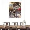 French Street Canvas Art Avenue Des Champs-elysees Ii Brent Heighton Painting Handmade Landscape Art for Coffee Bar Pub Best