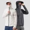 Outdoor Shirts Summer UPF 50+ UV Sun Protection Skin Coats Men Ultra-Light Sportswear Hooded Outwear Quick Dry Fishing T-shirts Sunscreen Tops J230605