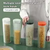 Storage Bottles Noodles Container Moist-proof Transparent Multi-use Grains Jar Food Organizer Pasta Home Supply