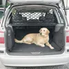 Kennels bil hundbarriär säte netto arrangör universal stretchy auto backseat lagringssäkerhet