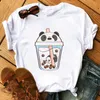 T-Shirt Panda top grafico T-shirt Harajuku Ulzzang street O-Collo T-shirt casual Abbigliamento donna P230603