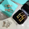 Stud Designer Oorbellen Stud 18K Gold Plating Luxe Modemerk Letters Sieraden Beroemde Vrouwen Huwelijkscadeau oorbellen ontwerper voor vrouwen