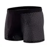 Onderbroek Mannen Ardennen Pouch Boxershorts Slips Zomer Mesh Ademend Zachte Trunks Mannelijke Bugel Ondergoed Effen Sneldrogende A50