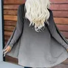 Kvinnors stickor Tie-Dye 3D Print Cardigan Women Autumn Casual Open Stitch Ladies Elegant Sweater Coat Blus kläder