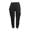 Women's Pants Capris Bonnie Forest New Fashion Tassel Long Pants Streetwears Womens Leisure Fringed Pencil Pants Ladies Trousers Skinny Club Wears J230605