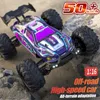 Electricrc Car RC Off Road 4WD z reflektorem LED 116 Rock Crawler 24G 50 km dryfowy dryf zdalny Truck Toys 230603