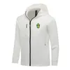 Sverige män jackor Autumn Warm Coat Leisure Outdoor Jogging Hooded Sweatshirt full dragkedja långärmad avslappnad sportjacka