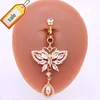 xjy papillon non piercing anneau de ventre oreille clip sur anneau chat mignon faux piercing nombril ventre manchette non piercing faux anneau de ventre