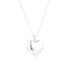 Chaînes 925 Sterling Silver Love Locket Collier Collier Coeur Pendentifs Colliers Pour Femmes Cadeau Fine Jewelry Berloques