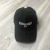 Высокая версия Double Thread High Street Ess Hardtop Baseball Cap European и American Fashion вышитая солнцезащитная кепка