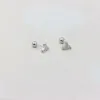 Stud Earrings ZFSILVER Sterling 925 Silver Fit Cute Zircon Eye Windmill Screw Ball Earring For Women Charm Jewelry Accessories Gifts