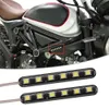 Yeni 2pcs 6 LED 12V Strobe Işık Şeridi LED Orta Izgara Flash Uyarı Acil Durum lambası Moto Aksesuarlar Araba Motosikleti