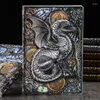 Dragon A5 Notebbook Vintage European-стиль утолщенные кожа PU кожа Business Dift Office аксессуар