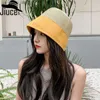 New Summer Bucket Hats For Women Pieghevole Elegante Str Cappello da sole Beach Visor Panama Chapeau Femme Cappellino da viaggio femminile Chapeau Homme L230523