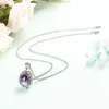 Chains Butterfly Urn Necklace For Ashes Hollow Teardrop Cremation Jewelry Women Men Memorial Keepsake Locket Pendant