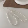 Catene Collana regolabile con perle d'imitazione irregolari Idea vintage per gioielli femminili per feste di fidanzamento da donna