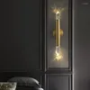 Wandlampen Nordic Kupfer Kristall Lichter Innen Luxus Nachttischlampe Korridor Gang Deckenleuchte Garderobe Wohnzimmer