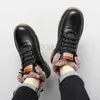 Boots Men Snow Winter Fur Warm Leather Outdoor Walking Ankle Man Large Size Genuine Shoes Rubber