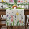 Chemin de table aquarelle floral chemin de table lin marguerite tulipe fleurs sauvages cuisine table à manger décor rustique mariage vacances nappe 230605