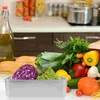 Servis uppsättningar rostfritt stål matlagningsbricka grönsaksplatta kök leverera djup restauranghållare hushåll kruka
