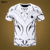 Филипп простая футболка PP Mens Designer Tshirts Brand Clothing Мужская страза График-футболка с печено