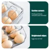 Storage Bottles Egg Container Automatic Rolling Fresh Box Fridge Supplies Household Transparent For Refrigerator Organizer Bin