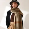 Sjaals Kasjmier Plaid Vrouwen Sjaal 2023 Herfst Winter Mode Warme Sjaal Wrap Bandana Pashmina Lange Kwastje Vrouwelijke Foulard Dikke deken