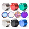 Smoking Pipes Sharpstone Grinder Herb Accessories Metal Zinc Alloy Tobacco Herbal Grinders 4 Layers 40/50/55/6M Diameter 7 Colors Dr Dhtm6