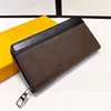 Vintage Unisex Long Wallet Fashion Shopping Högkvalitativ korthållare Pu Leather Classic Artwork Coin Purse Top Designer Wholesale