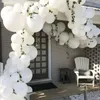 Décoration de fête Ballon de mariage blanc Thème de la chaîne Set Latex Accessoires Décorations Fournitures
