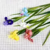 Fleurs décoratives 1pc Real Touch Ireland Iris Pu Fleur artificielle DIY HOME El Arrangement floral Ornement Décoration de la salle de mariage