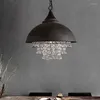 Pendant Lamps Crystal Led Fixtures Residential Industrial Lighting Els Circle Chandelier Ceiling Lamp Birds Christmas Decorations For Home