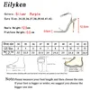 Nxy Sandals Crystal Sexy Women Metal High Heels Gueld Buckle Breap Best Gladiator Ladies Pumps Syletto Nightclub The Ware 230511