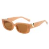 Vintage rectangular female designer Vintage small frame sunglasses Women's classic black square sunglasses