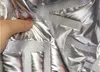 Fabric Quilted soft mirror thickened shiny metallic light designer fabric
