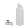 Wasserflaschen 600 ml faltbare Silikonflasche Outdoor-Sporttasse mit Griff Tragbare Reise Fitness faltbar für Radfahren Camp