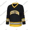 Herren-Eishockeytrikot „Boston Happy Gilmore #18 Adam Sandler“ aus dem Jahr 1996, genäht