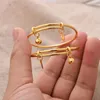 Bangle Ethiopian /Arab/African Lucky Bell Baby Kids Children Gold Color Birthday Bracelet Jewelry Gift