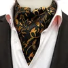 Bow Ties Fashion Big Pattern Scarf Business Casual Tie Men's Party Wedding Polyester Jacquard Trendy For Men