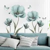 Creatieve bloemenmuurstickers voor woonkamer slaapkamer wanddecoratie zelfklevende muurstickers voor keukenbehang voor thuis