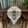 Table Runner European Lace Embroidered Table Runner Mat Christmas Decoration TV Cabinet Piano Party Cover Cloth Year Kitchen Tablecloth 230605