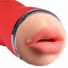 Dubbelhål Oral 3D Deep Throat Artificial Vagina Male Masturbator Real Pussy Oral Vaginal Sex Toys For Men J0208 L230518