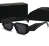 Designer solglasögon för kvinnlig man svart riktig strandglasögl retro full ram UV400 skydd kvinnor män mode lyxiga solglasögon